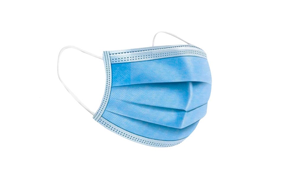 [RV004X-Blue-OneSize] RV004X - Masque médical Jetable - 3 Couches - Vendu par Pack de 50 ex - Blue