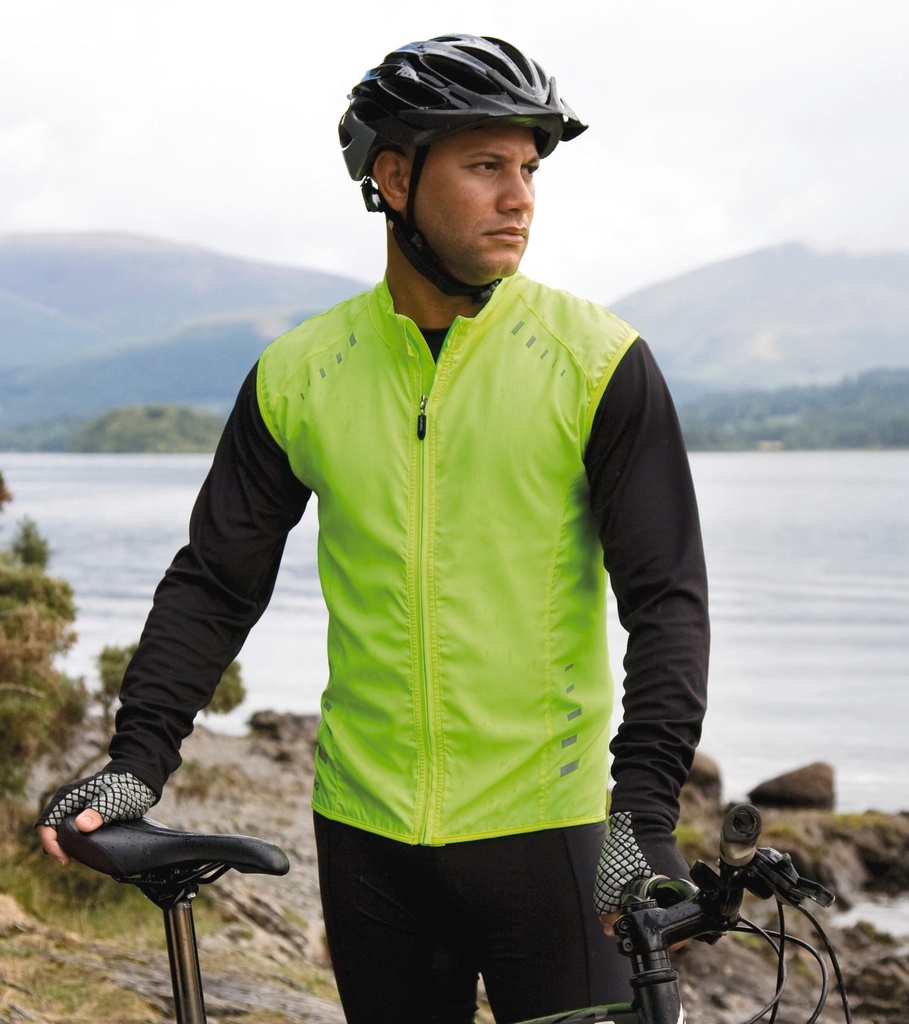 [S259X-NeonLime-S] S259X - Gilet de cyclisme Crosslite - NeonLime (S)