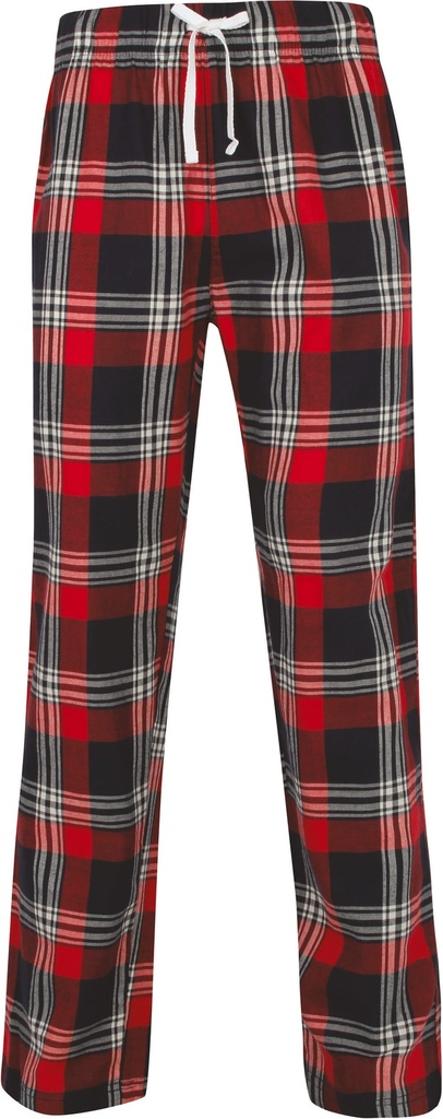 [SFM083-Red_NavyCheck-XS] SFM083 - Pantalon homme à motif tartan - Red_NavyCheck (XS)