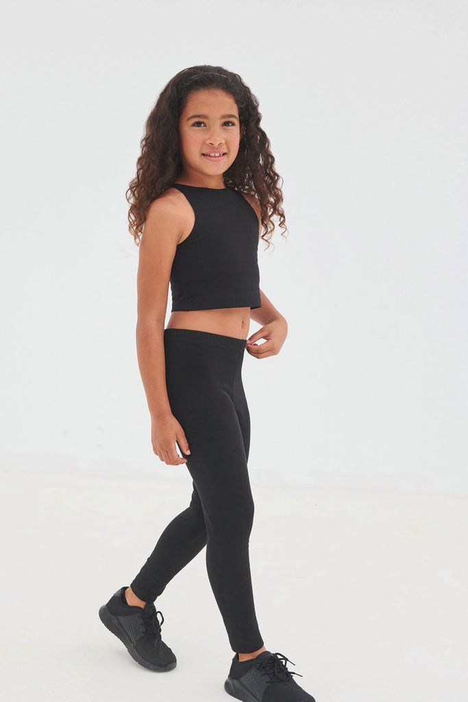 [SM106-Black-7/8ans] SM106 - Top court enfant - Black (7/8 ANS)