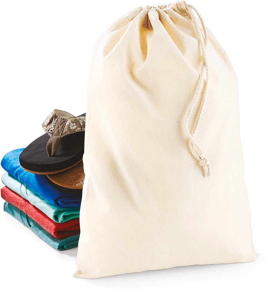 [W115-Natural-2XS] W115 - Sac à cordelettes en coton - Natural (2XS)
