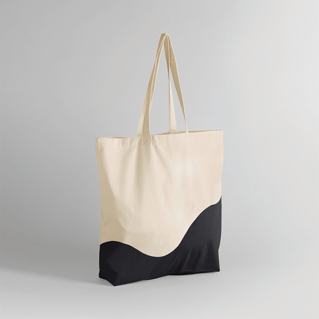 [W235-Natural_Peach-OneSize] W235 - Sac fourre-tout organique à imprimé tourbillon - Natural_Peach