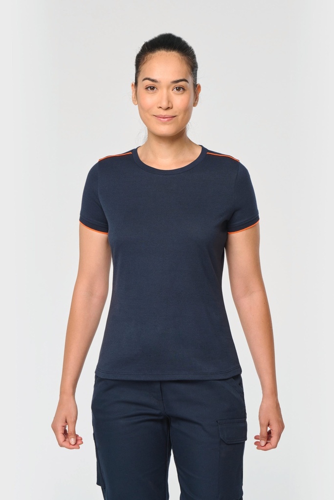 [WK3021-Camel_Black-XS] WK3021 - T-shirt Day To Day manches courtes femme - Camel_Black (XS)