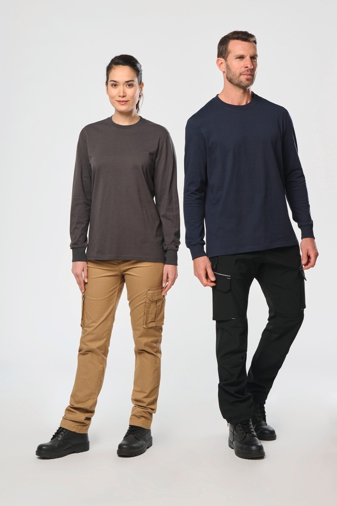 [WK303-DarkGrey-2XS] WK303 - T-shirt écoresponsable manches longues unisexe - DarkGrey (2XS)