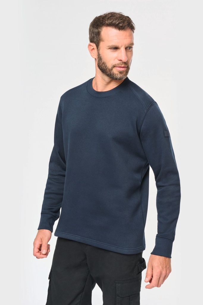 [WK4001-Red-XS] WK4001 - Sweat-shirt manches montées homme - Red (XS)