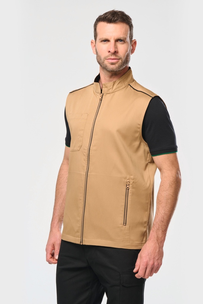 [WK6148-Navy_Silver-S] WK6148 - Gilet Day To Day homme - Navy_Silver (S)