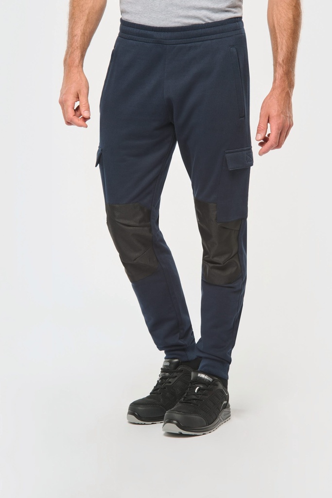 [WK710-Navy-XS] WK710 - Pantalon molleton cargo écoresponsable homme - Navy (XS)