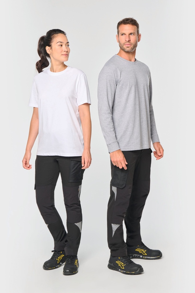 [WK746-Red-44FR] WK746 - Pantalon stretch recyclé multipoches unisexe - Red (44FR)