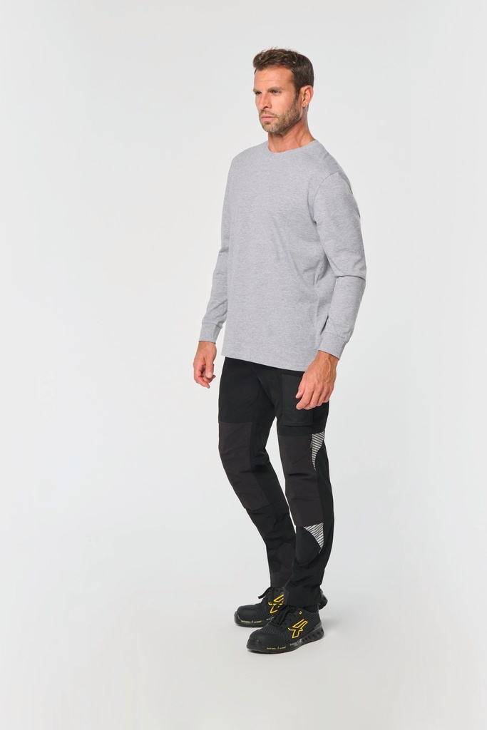 [WK747-DarkGrey-44FR] WK747 - Pantalon léger stretch recyclé multipoches unisexe  - DarkGrey (44FR)
