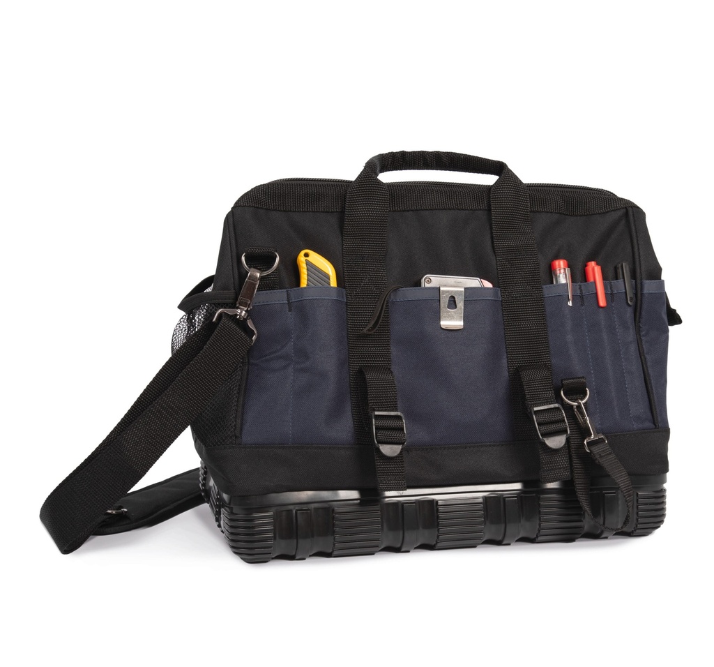 [WKI0601-Black_Navy-OneSize] WKI0601 - Sac à outils avec fond plastique - Black_Navy