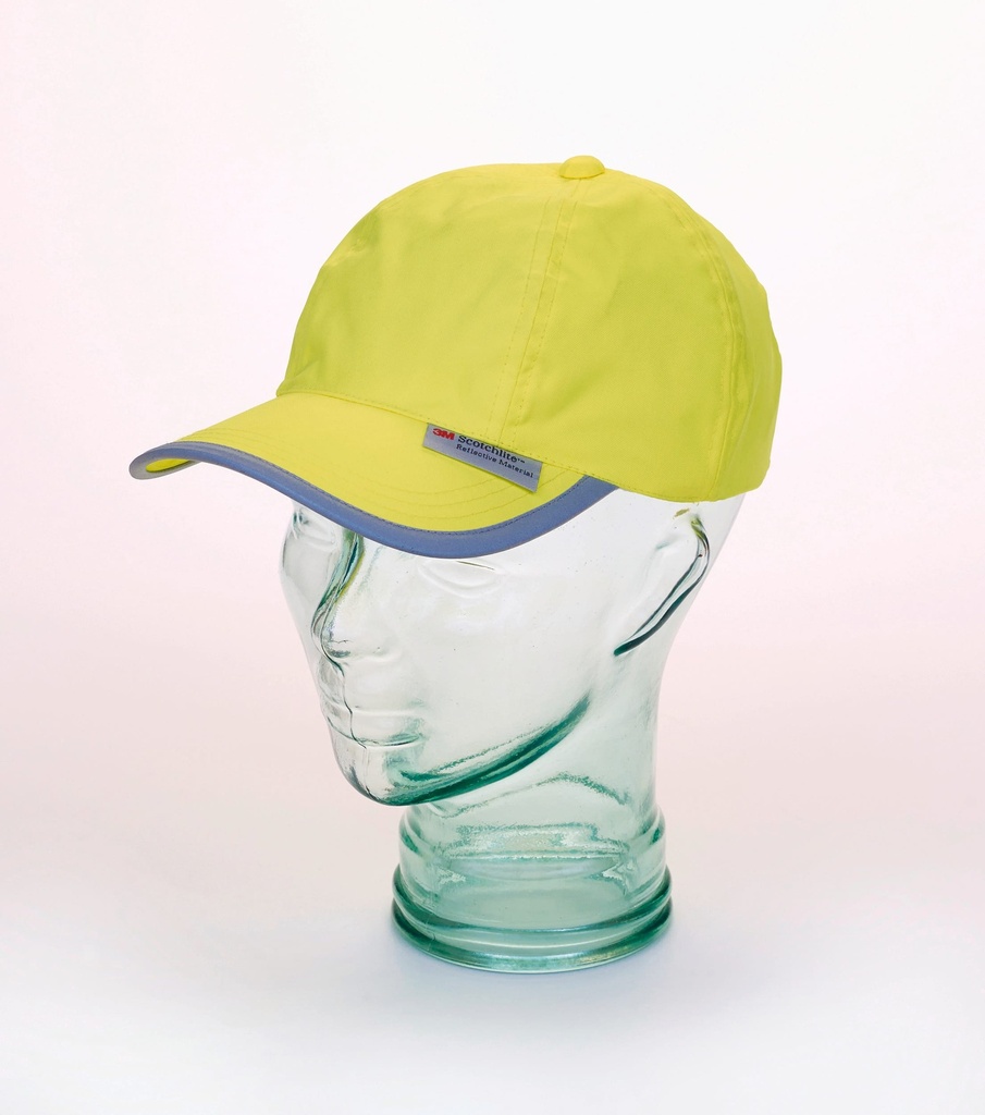 [YC6713-Yellow-OneSize] YC6713 - Casquette baseball à bordures réfléchissantes - Yellow