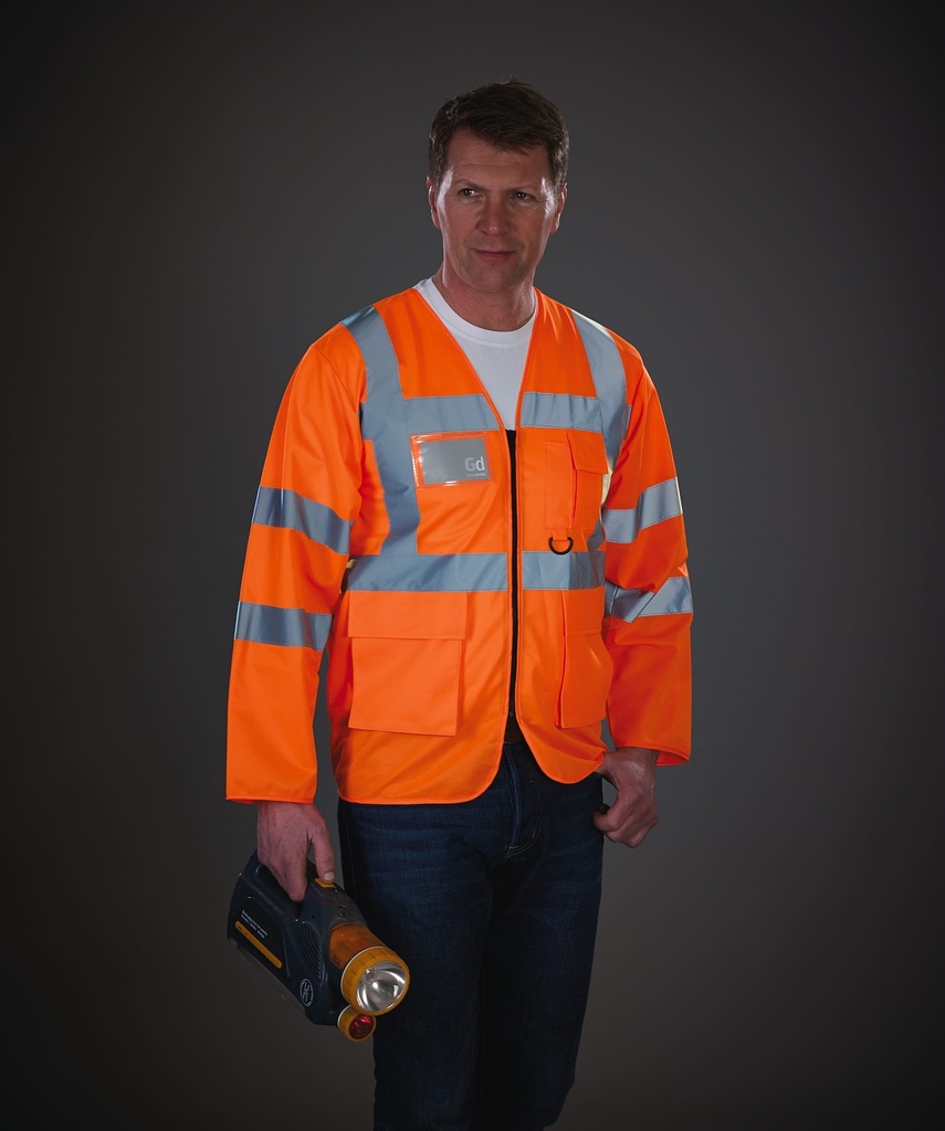[YHVJ800-HiVisOrange-S] YHVJ800 - Veste haute visibilité - HiVisOrange (S)