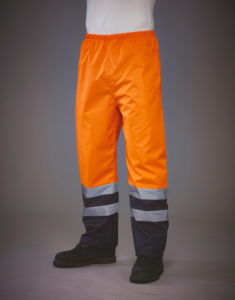 [YHVS46-HiVisYellow-S] YHVS46 - Surpantalon haute visibilité imperméable - HiVisYellow (S)