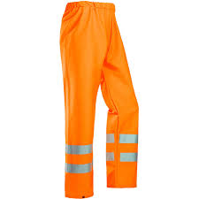 [6361-FC1-XS] Pantalon de pluie haute visibilité Orange Fluo Bastogne SIOEN (XS)