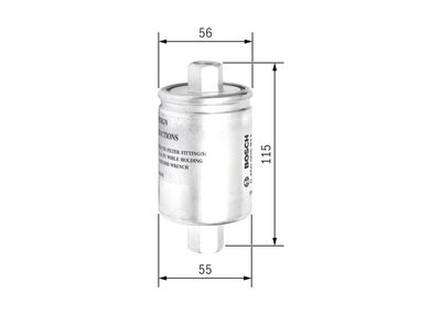 [⚠Déstockage] FILTRE A CARBURANT BOSCH F5911