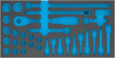 [163-352L] [⚠Déstockage] HAZET - Garniture en mousse souple bimatière