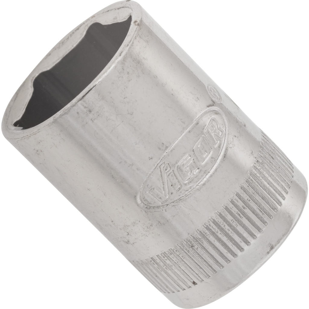 [V2425N] VIGOR Douille à 6 pans ∙ V2425N ∙ Carré creux 1/4 pouce (6,3 mm) ∙ Profil à 6 pans extérieurs ∙ Taille 13 mm