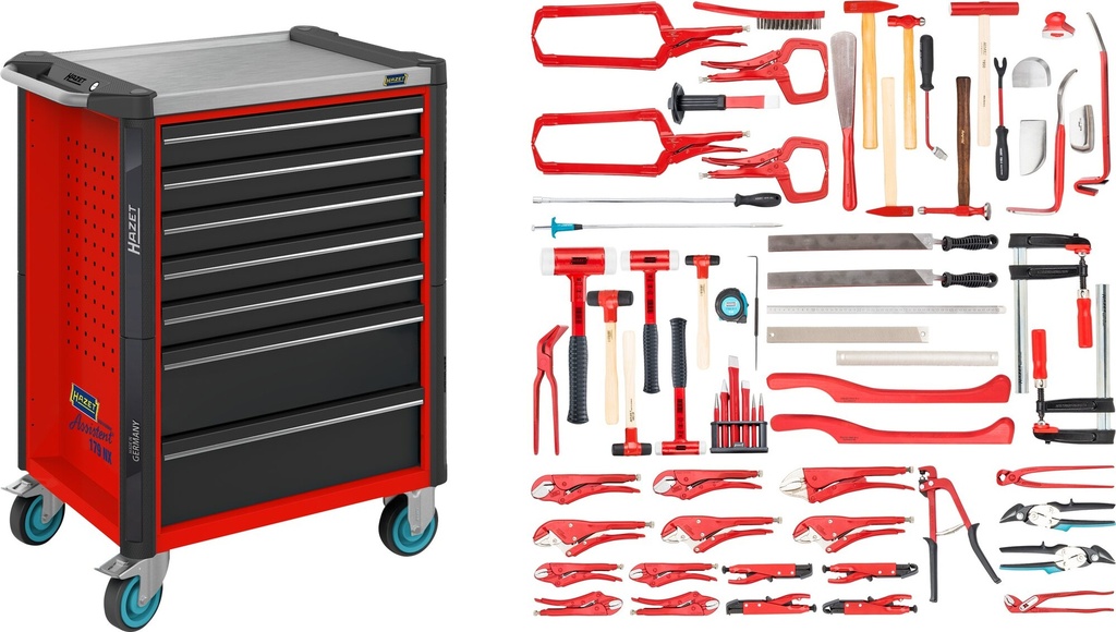 HAZET - Servante d'atelier servante d'atelier Assistent ∙ avec assortiment