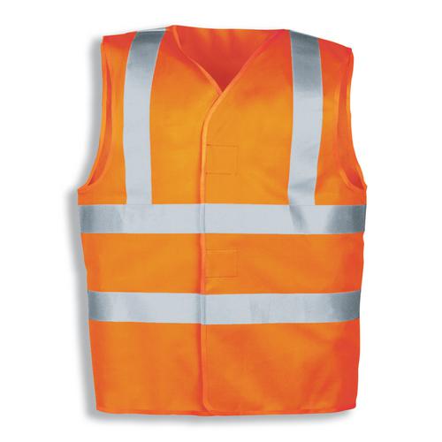 [89374-M] 89374 - Gilet de travail uvex protection flash orange, orange signalisation (M)