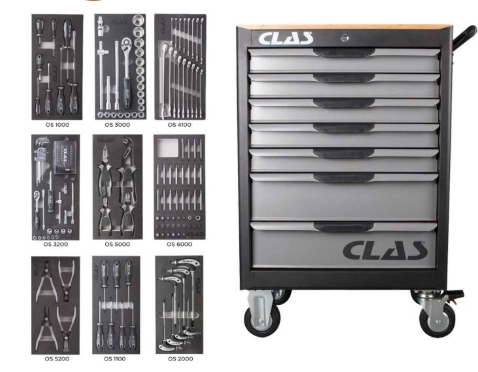 [EG 7205] CLAS EG 7205 SERVANTE 7 TIROIRS + 172 OUTILS