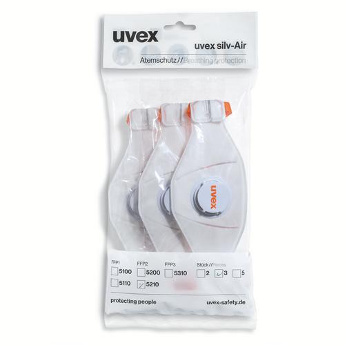 [8775210] 8775210 - Masque pliable uvex silv-Air premium 5210 FFP2 (Boîte de 3pcs)