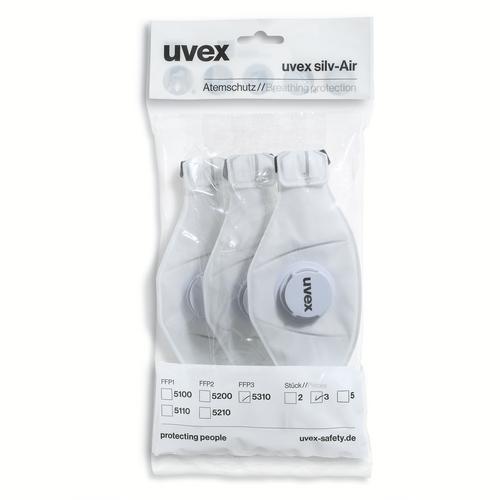 [8775310] 8775310 - Masque pliable uvex silv-Air premium 5310 FFP3 (Boîte de 3pcs)