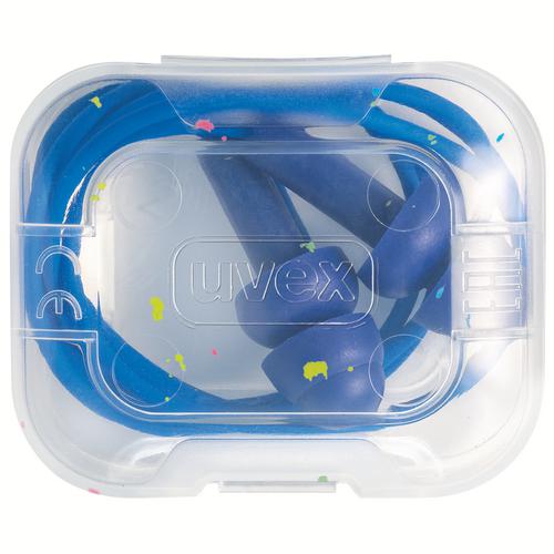 [2111.262] 2111262 - Bouchons d'oreille uvex whisper  bleu SNR 22 dB Pointures S (Boîte de 50paires)