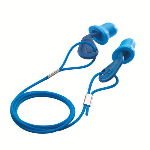 [2124.011] 2124011 - Bouchons d'oreille uvex xact-fit  bleu SNR 26 dB Pointures M (Boîte de 50paires)
