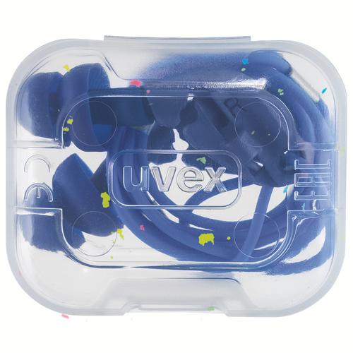 [2224.027] 2224027 - Bouchons d'oreille uvex xact-fit  bleu SNR 26 dB Pointures M (Boîte de 50paires)