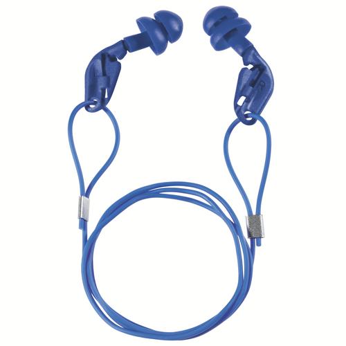 [2224.030] 2224030 - Bouchons d'oreille uvex xact-fit  bleu SNR 26 dB Pointures M (Boîte de 50paires)