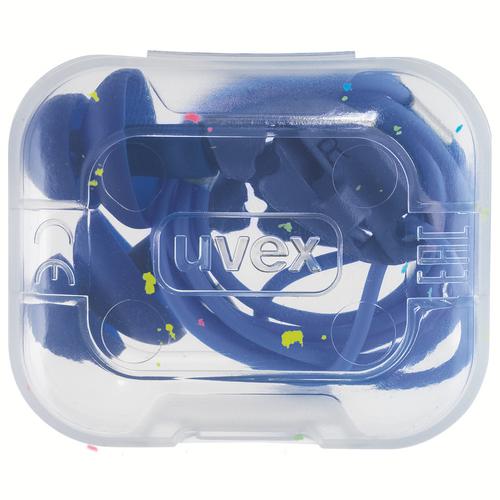 [2224.032] 2224032 - Bouchons d'oreille uvex xact-fit  bleu SNR 26 dB Pointures XL (Boîte de 50paires)