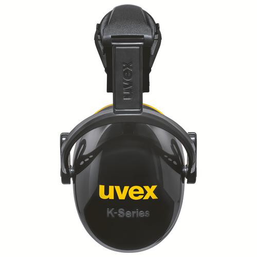 [2630.220] 2630220 - Coquilles antibruit uvex K-Series10  noir, jaune SNR 30 dB Pointures L, M, S