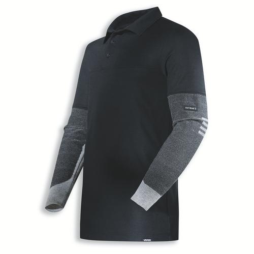 [17266-XS] 17266 - Polo uvex cut noir (XS)