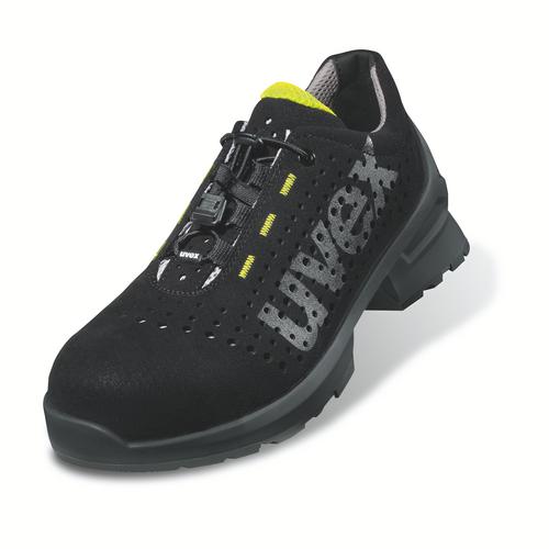 [6561.9-35] 65619 - uvex 1 Chaussures basses S1  noir, jaune Largeur 12 (35)