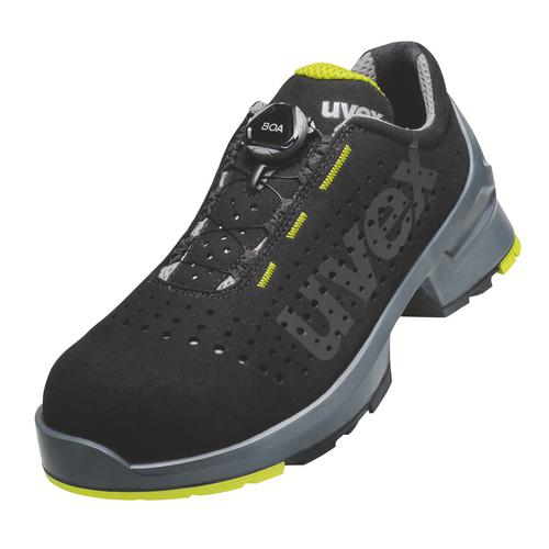 [6565.9-35] 65659 - uvex 1 Chaussures basses S1  noir, jaune Largeur 12 (35)