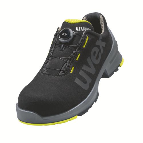[6566.9-35] 65669 - uvex 1 Chaussures basses S2  noir, jaune Largeur 12 (35)