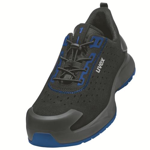 [6813.8-35] 68138 - uvex 1 x-craft Chaussures basses S1  noir, bleu Largeur 11 (35)