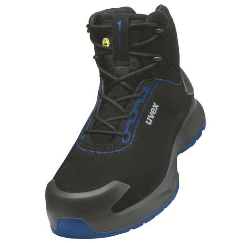 [6815.8-35] 68158 - uvex 1 x-craft Chaussure de sécurité S2  noir, bleu Largeur 11 (35)