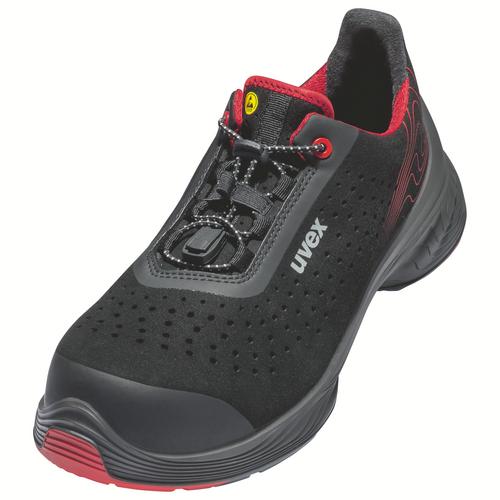 [6837.4-35] 68374 - uvex 1 G2 Chaussures basses S1P  noir, rouge Largeur 14 (35)