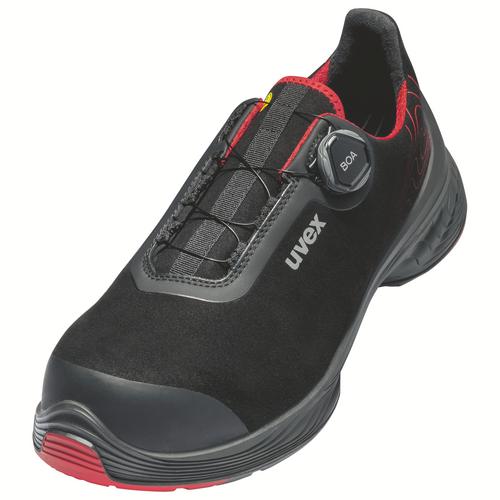 68403 - uvex 1 G2 Chaussures basses S3  noir, rouge Largeur 12