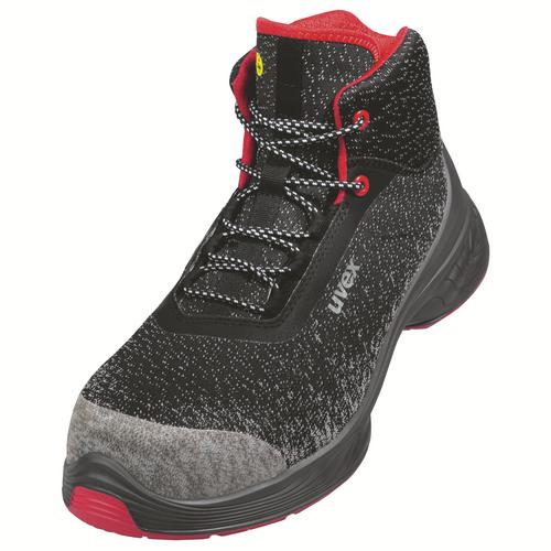 [6853.7-35] 68537 - uvex 1 G2 Chaussure de sécurité S1  noir, rouge Largeur 10 (35)