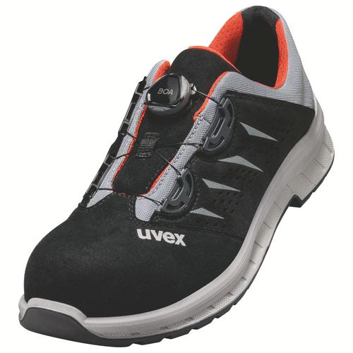 [6908.3-38] 69083 - uvex 2 trend Chaussures basses S1P  noir, gris, rouge Largeur 12 (38)
