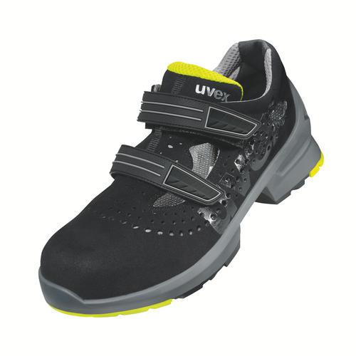 [8542.0-35] 85420 - uvex 1 Sandales S1  noir, jaune Largeur 14 (35)