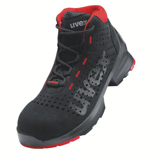[8547.7-35] 85477 - uvex 1 Chaussure de sécurité S1  noir, rouge Largeur 10 (35)