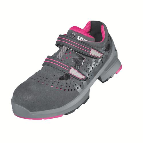 [8560.8-35] 85608 - uvex 1 ladies Sandales S1  gris, rose Largeur 11 (35)