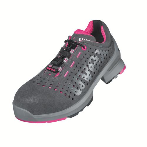 [8561.7-35] 85617 - uvex 1 ladies Chaussures basses S1  gris, rose Largeur 10 (35)