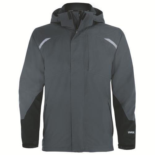 [88744-XS] 88744 - Veste de protection contre les intempéries uvex suXXeed craft gris, anthracite (XS)