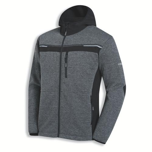 [89407-S] 89407 - Vesteoftshell uvex perfect noir, anthracite (S)