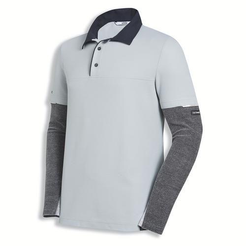 [89881-S] 89881 - Polo uvex cut gris, gris clair (S)