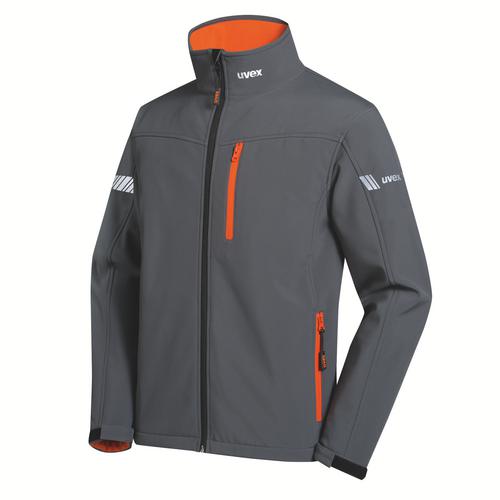 98826 - Veste Softshell uvex metal gris, orange, anthracite